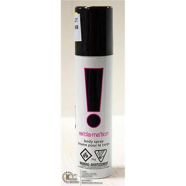 EXCLAMATION BODY SPRAY 70G