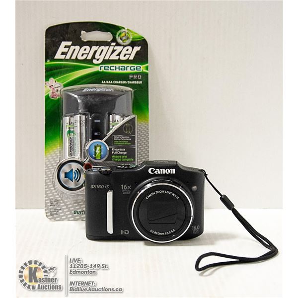 CANON SX160IS 16.0MP DIGITAL CAMERA WITH NEW