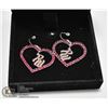 Image 1 : ROCAWEAR PINK AUSTRIAN CRYSTAL RW HOLLOW HEART