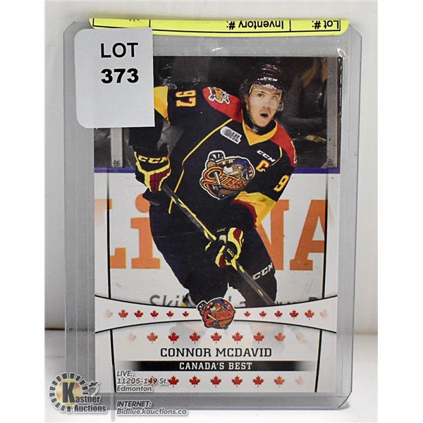 HIGH GRADE CONNOR MCDAVID PRE ROOKIE CARD