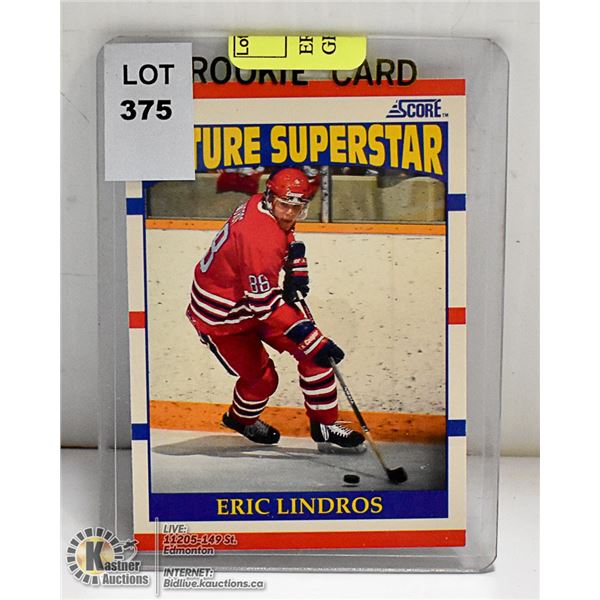 ERIC LINDROS ROOKIE CARD HIGH GRADE