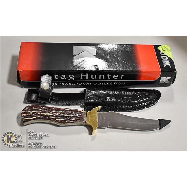 10 INCH BUDK STAG HUNTER KNIFE NEW IN BOX