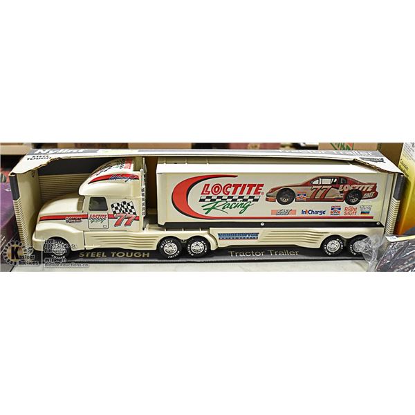 DIECAST STEEL TRACTOR TRAILER- "LOCTITE RACING"