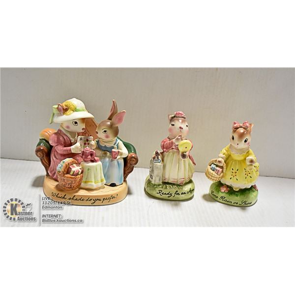 "PRECIOUS MOMENTS" SET OF 3 COLLECTIBLE FIGURINE