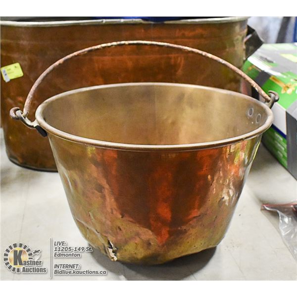 VINTAGE BRASS JELLY PAN - HOLE IN BOTTOM