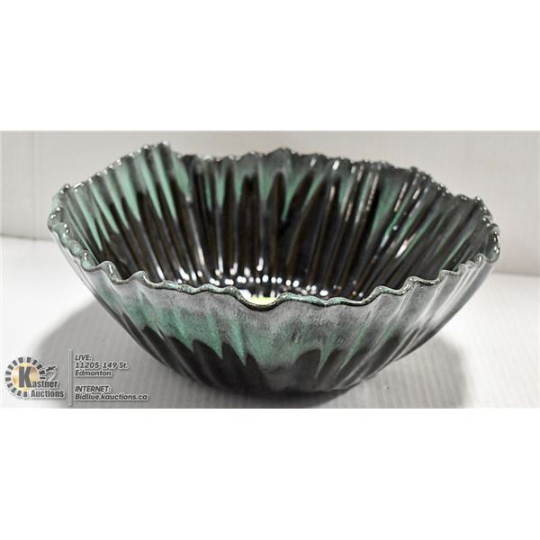 POTTERY BOWL- BLUE MOUNTAIN STYLE- 11"
