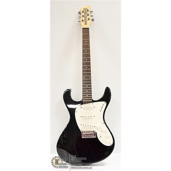 BLACK DANELECTRO ELECTRIC GUITAR WITH PEARL THEME