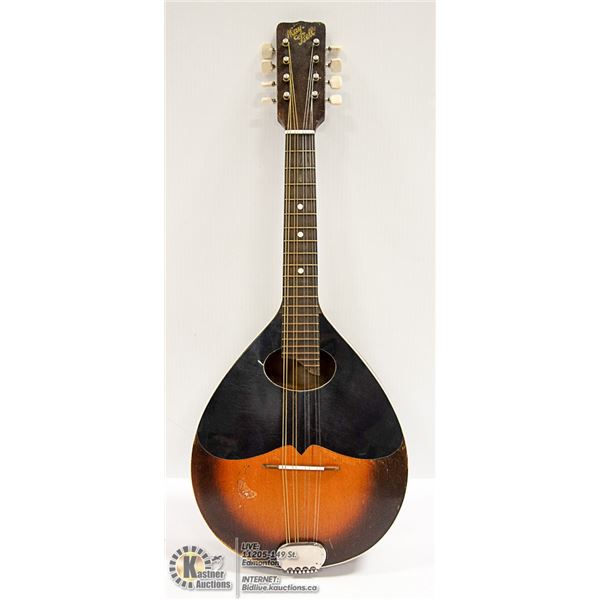 MAY BELL VINTAGE MANDOLIN WITH EXTRA STRINGS AND