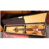 Image 3 : VINTAGE VIOLIN WITH FOAM LINED WOODEN CARRY CASE