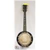 Image 1 : VINTAGE BLACK BANJO, STICKER ON THE SIDE IS DATED