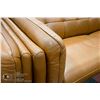 Image 3 : GENUINE LEATHER DOWN FILLED SOFA W/ CHAIR