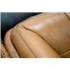 Image 6 : GENUINE LEATHER DOWN FILLED SOFA W/ CHAIR