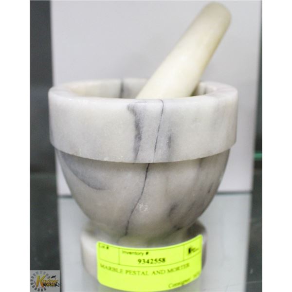 MARBLE PESTAL AND MORTER