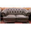 Image 9 : DELUXE GENUINE LEATHER NAILHEAD SOFA W/LOVESEAT &