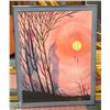 Image 1 : NATIVE AMERICAN STYLE ART WITH SUNSET & HUMAN