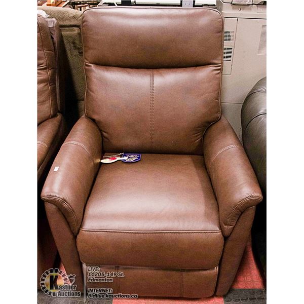GENUINE LEATHER ELECTRIC RECLINING CHAIR