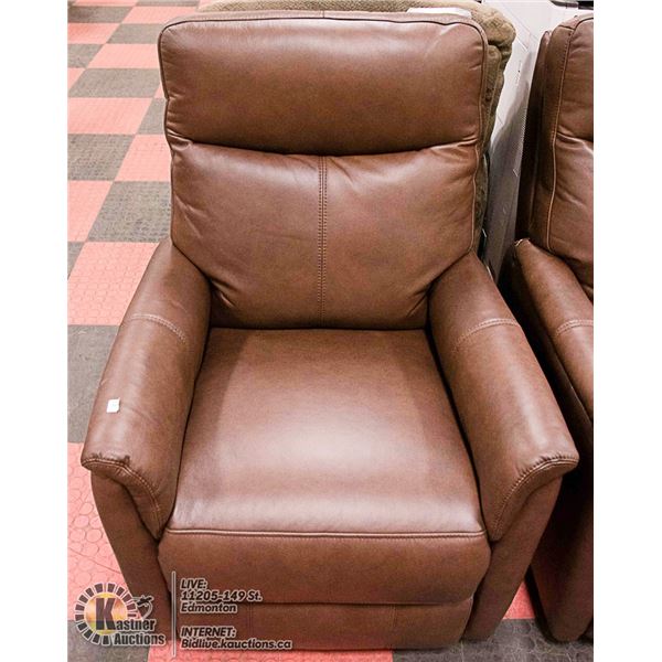 GENUINE LEATHER ELECTRIC RECLINING CHAIR