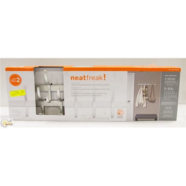 NEW NEAT FREAK HOOK & TRACK SYSTEM 2 PACK