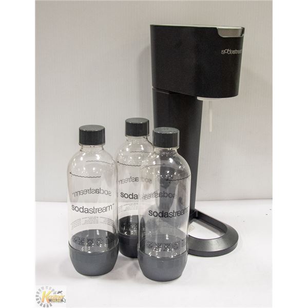 SODASTREAM SODA MAKING SYSTEM W/ 3 BOTTLES