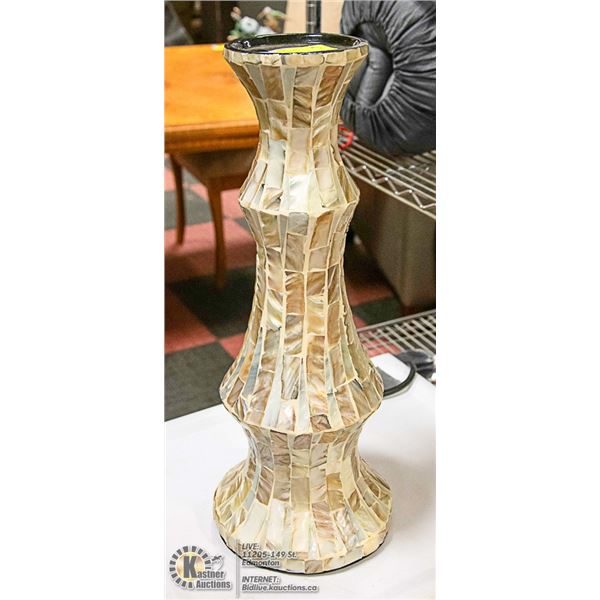 SHOWHOME MOSAIC TILE PILLER CANDLE HOLDER 19" TALL