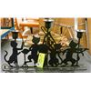 Image 1 : MUSICAL JAZZ CATS CANDLE HOLDER