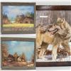Image 1 : LOT OF 3PCS OF ARTWORK - 2 FRAMES ARE BARNBOARD &