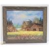 Image 2 : LOT OF 3PCS OF ARTWORK - 2 FRAMES ARE BARNBOARD &