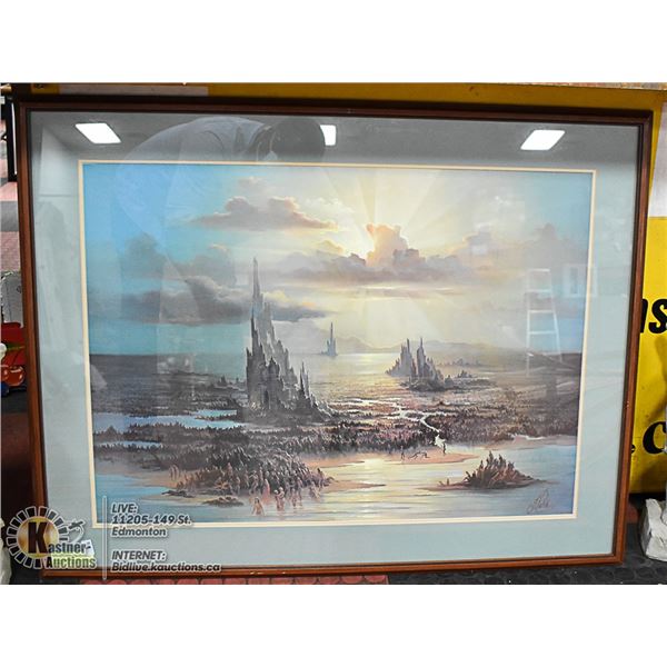 FANTASY AFTER LIFE DEPICTING, FRAMED PRINT, ARTIST