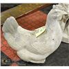 Image 1 : HEN CONCRETE ORNAMENT, 13" TALL
