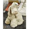 Image 1 : CONCRETE DOG ORNAMENT, 9" TALL