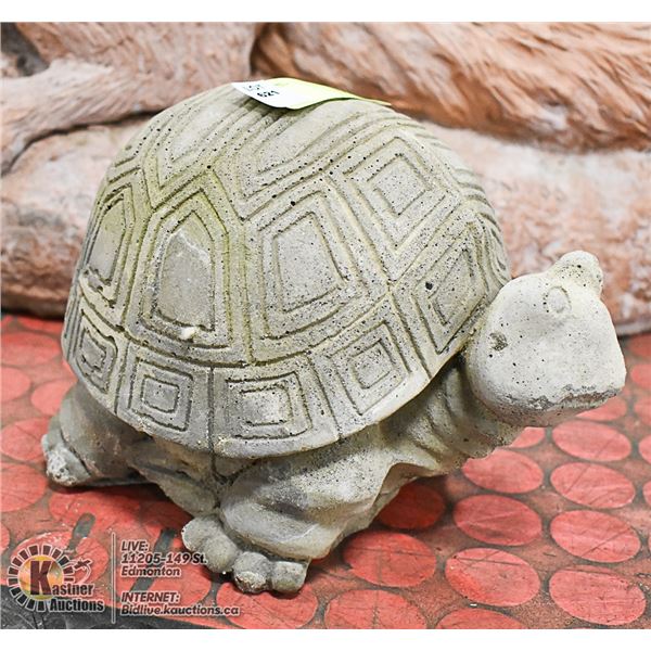 CONCRETE TURTLE STATUE, 6" TALL