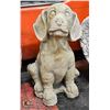 Image 1 : CONCRETE PUPPY DOG STATUE, 15" TALL