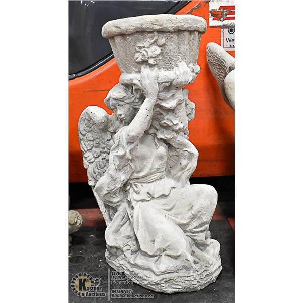 ANGEL CONCRETE STATUE, 19" TALL