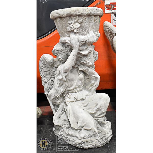 ANGEL CONCRETE STATUE, 19" TALL