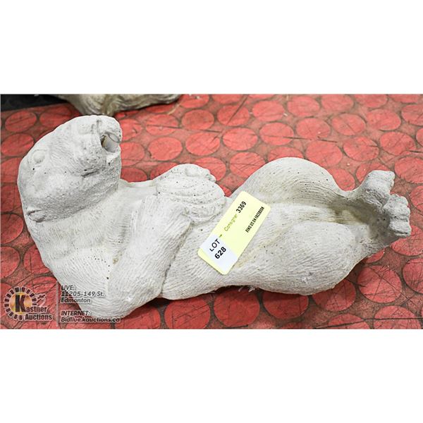 CONCRETE SEA OTTER STATUE,  11" LONG