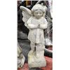 Image 1 : CONCRETE ANGEL STATUE ,  19" TALL