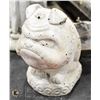 Image 1 : CONCRETE BULLDOG STATUE ,  8" TALL