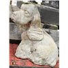 Image 1 : CONCRETE DOG STATUE ,  9" TALL