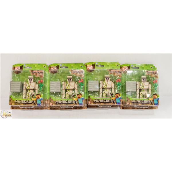 LOT OF 4 MINECRAFT FIGURES
