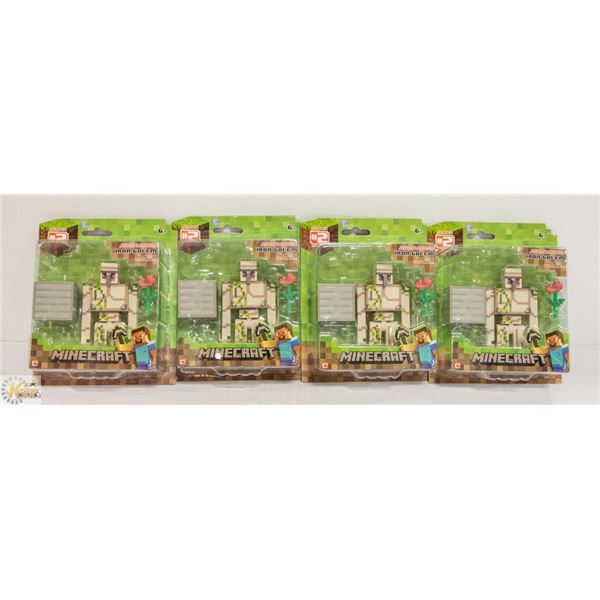 LOT OF 4 MINECRAFT FIGURES