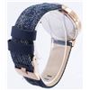 Image 4 : NEW DIESEL 38MM GLITTER DIAL DENIM STRAP MSRP$229