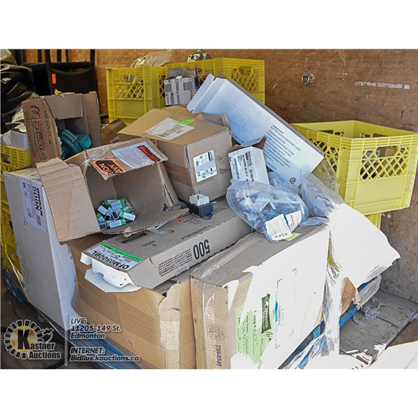 **OUTSIDE IN THE CUBEVAN** PALLET OF ELECTRONICS