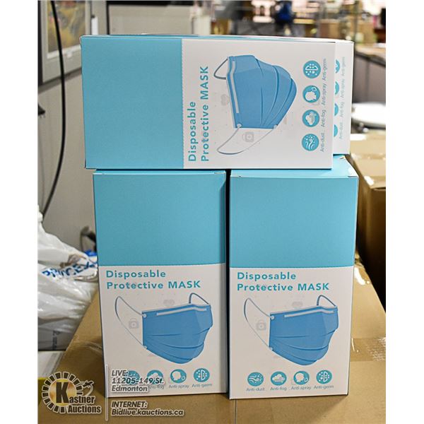 6 BOXES WITH 24 (144 TOTAL) DISPOSABLE MASKS