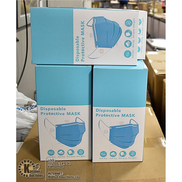 6 BOXES WITH 24 (144 TOTAL) DISPOSABLE MASKS