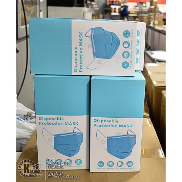 6 BOXES WITH 24 (144 TOTAL) DISPOSABLE MASKS
