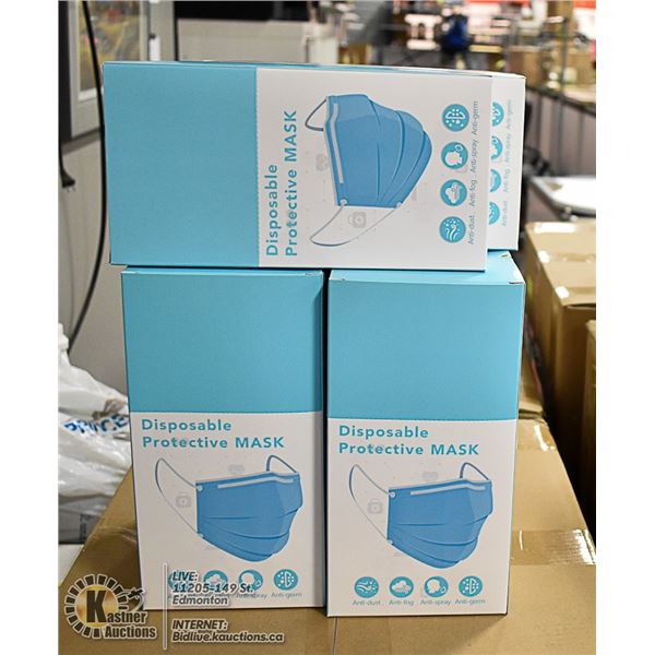 6 BOXES WITH 24 (144 TOTAL) DISPOSABLE MASKS