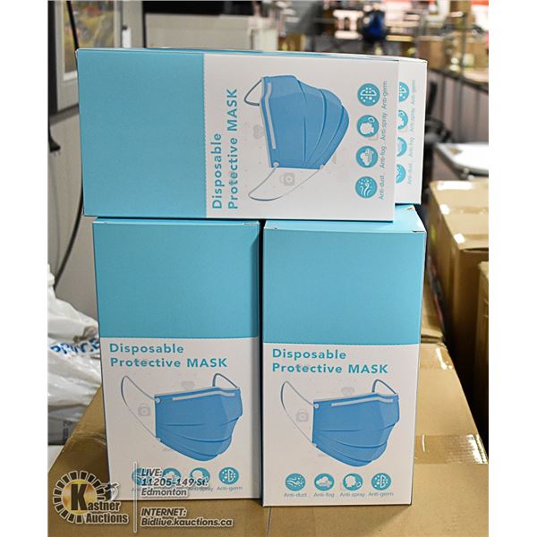 6 BOXES WITH 24 (144 TOTAL) DISPOSABLE MASKS