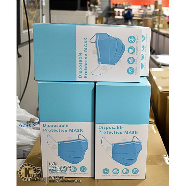 6 BOXES WITH 24 (144 TOTAL) DISPOSABLE MASKS