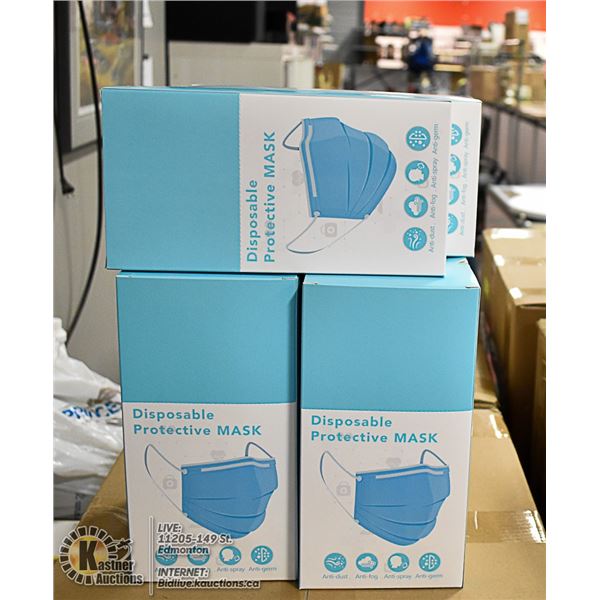 6 BOXES WITH 24 (144 TOTAL) DISPOSABLE MASKS