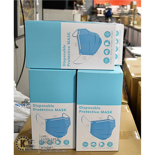 6 BOXES WITH 24 (144 TOTAL) DISPOSABLE MASKS